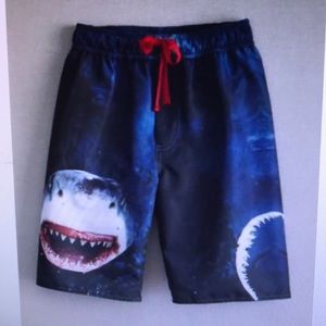Boys shark mania board shorts new